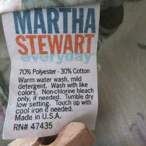 Vintage 90s Martha Stewart Floral Valance Strip Ruffle 14 x 58 Cottage Shabby - Picture 7 of 9